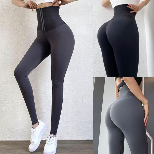 Abbigliamento da motociclista Leggings da donna a vita alta Sculpting Stretch Body Trainer Pantaloni fitness Peach Hip Pancia Fodero Leggings da allenamentoMotorcycl