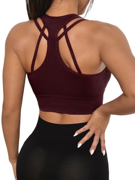 

racer back sports bra r2ir#, Gray