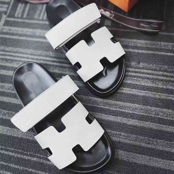 

dress shoes channel goods h slippers with yuan standard female leather flat bottomed second uncle, Black