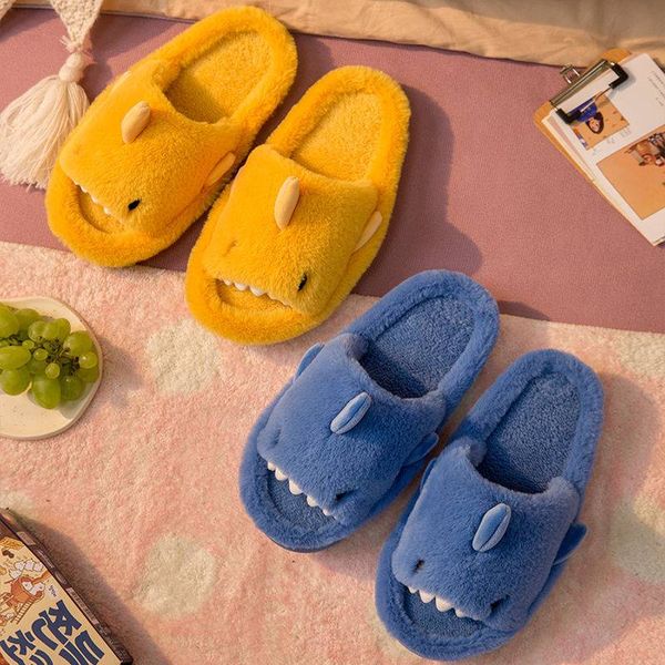 

winter cotton slippers fashion cartoon cute home silent soft sole floor slippers in a variety of colors, Black