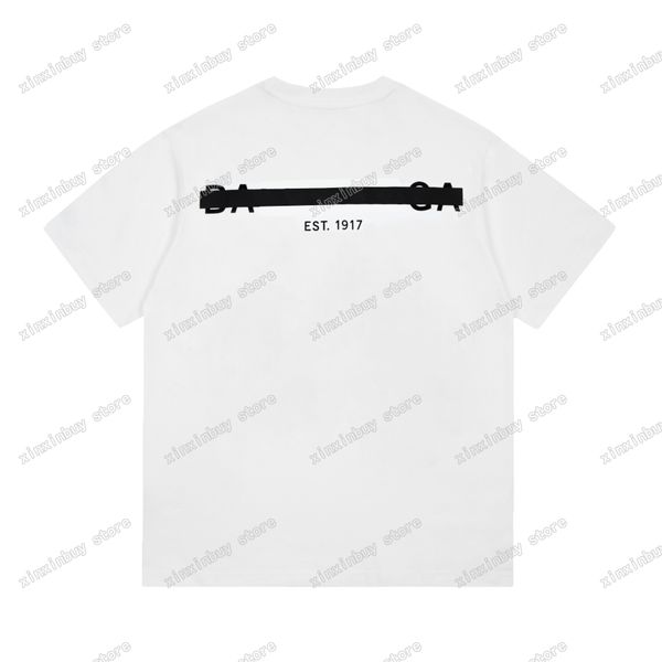 

22ss men women designers t shirts tee 1917 label paris cotton short sleeve crew neck streetwear xinxinbuy white black xs