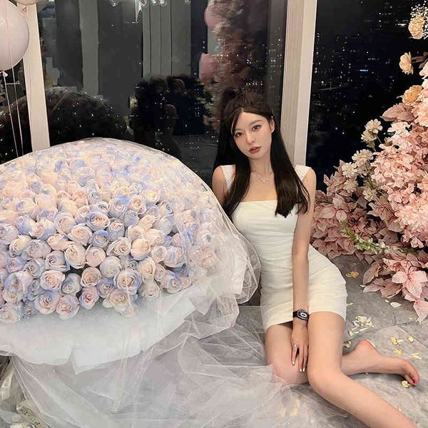 

casual dresses pleated design white mesh suspender dress women's spring and summer sense of small crowd hip french skirt women yist, Black;gray