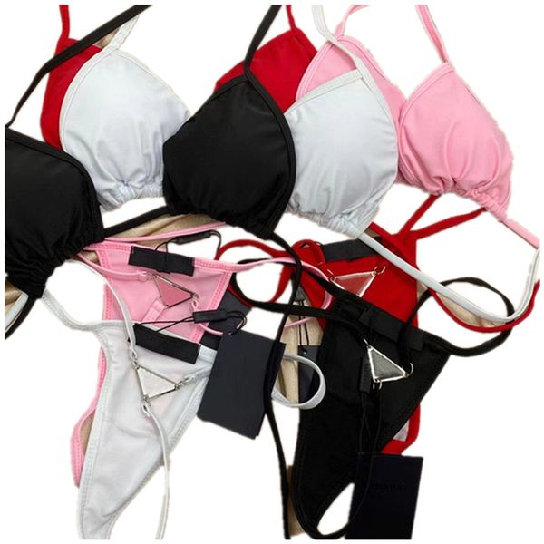 

woman designers clothes women's bikini swimsuit swimwear swimsuits bikini set summer lace up tightness split body beach sunbathing fema, White;black