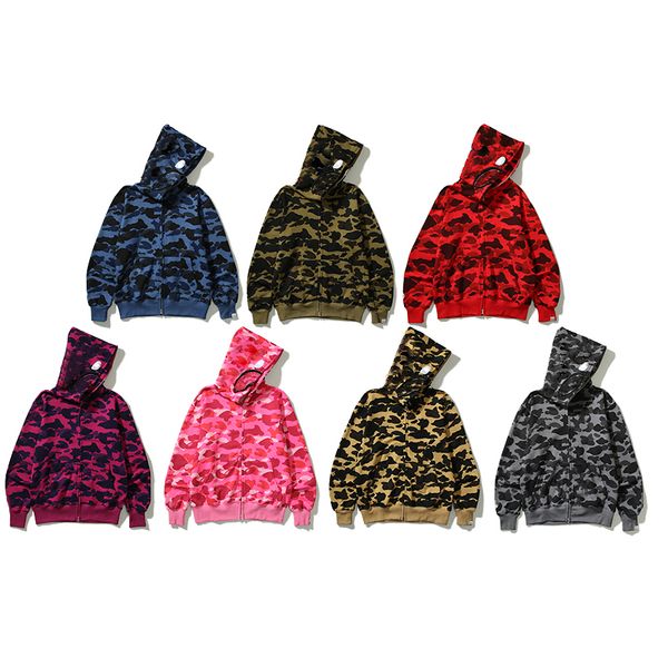 

mens fashion jackets camouflage fleece hoodies classic letter pattern sweaters women embroidered sweatshirts mens clothing streetwear m-3xl, Black;brown