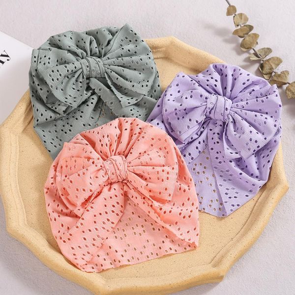 

baby fetal caps bow knotted hats childrens autumn winter headwear kids amp, Yellow