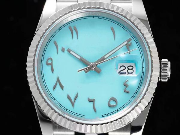 

diw 126234 middle eastern roman dial series watch watch cal.3235 movement machine automatic storage sapphire glass mirror 904l stainless ste, Slivery;brown