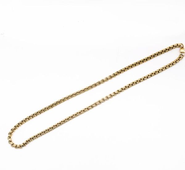 

18k men's and chains women's fashion gold plated 6mm necklace 60cm, Silver