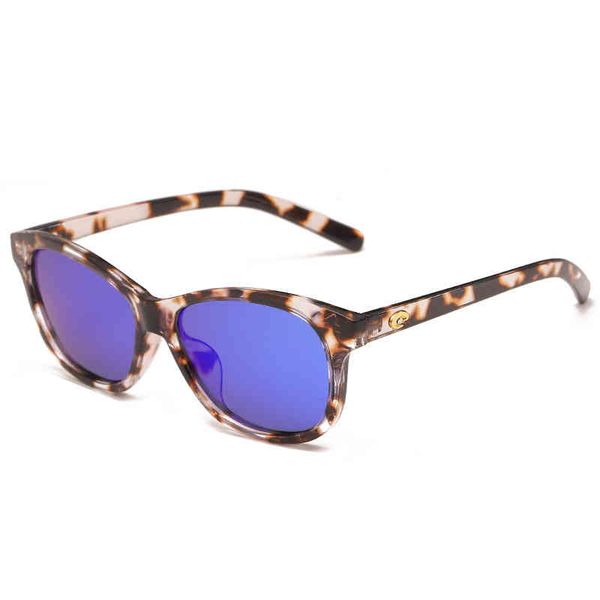 

costa new women's small frame sunglass polarizing film surfer sunglass with pattern beach glass, White;black