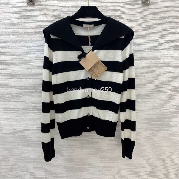 

women's knits & tees 100% wool shirt college style age reducing bow button cardigan navy collar sweater top, White