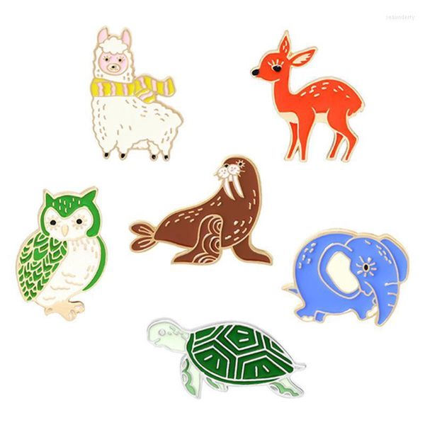 Pinos broches esmalte desenho animado animal mistura backpack presentes fofos para amigos jóias de atacado 1 peça Seau22