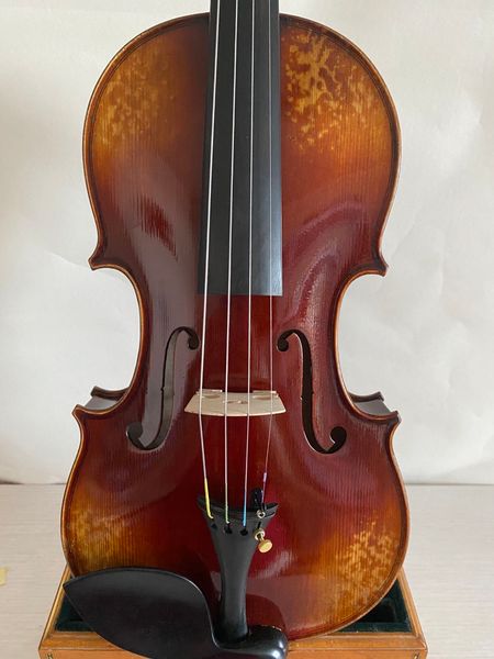 

master 4/4 violin stradi model dark color violin antique style nice tone