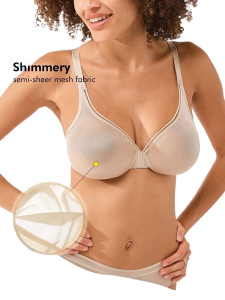 

luvlette sheer fantasy shimmer full support plunging bra l8eh#, Black;red