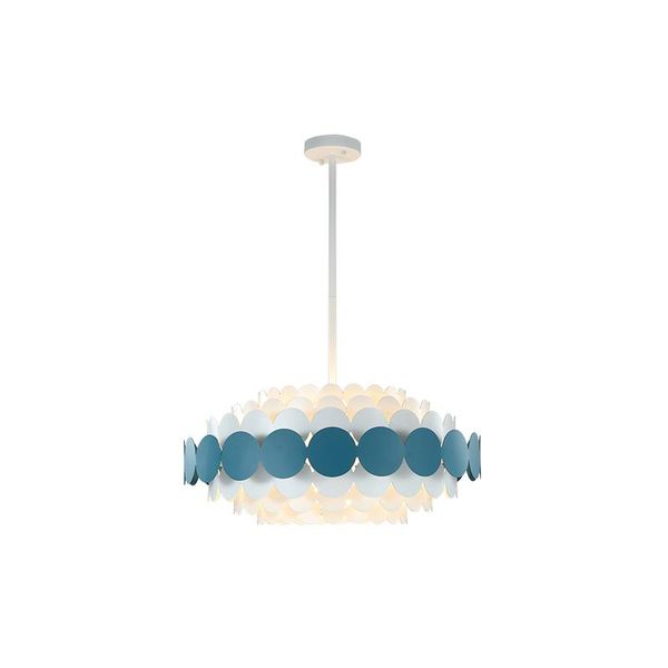 Pendelleuchten Nordic Kreative Farbe Metall Farbe Acryl Disc Lampe Moderne Kinderzimmer Art Deco LED Beleuchtung Hängende Rohr FixturePendan