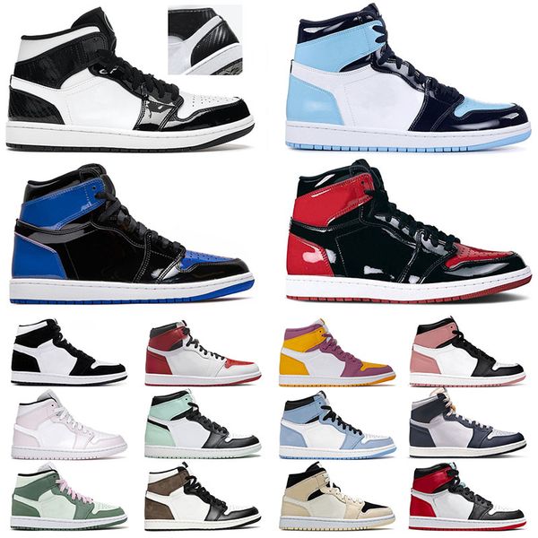 

brand discount jumpman 1 1s mens womens basketball shoes panda high og dark mocha university blue mid dutch green carbon fiber designer spor