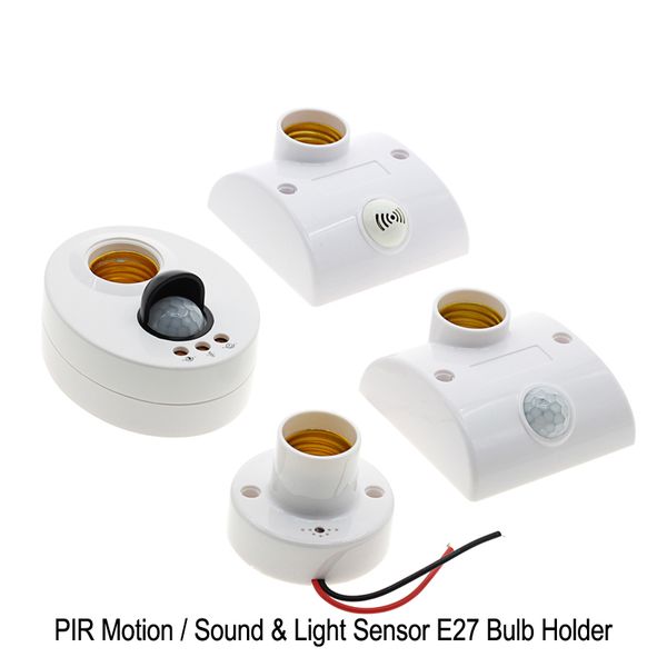 E27 Base da lâmpada Infravermelho PIR PIR Automatic Light Light Socket / Sound Control Light Sensor Bulb Holder