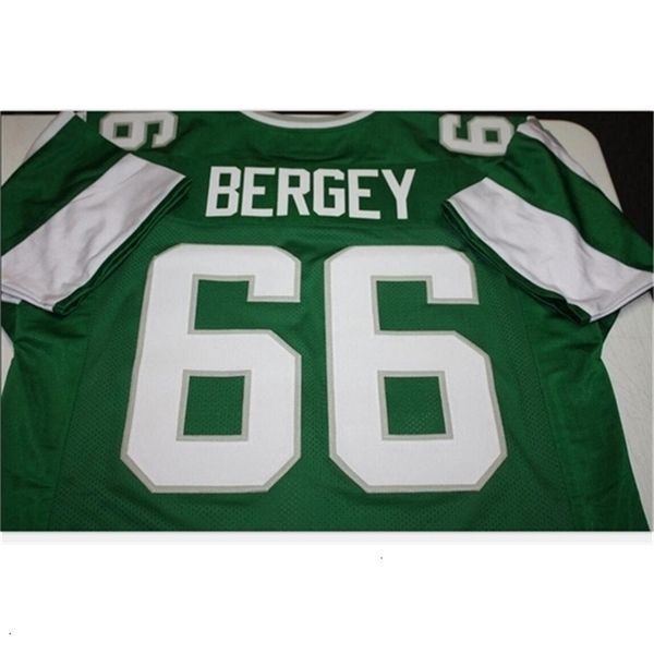 

jay uf chen37 goodjob men youth women vintage bill bergey #66 sewn stitched retro football jersey size s-5xl or custom any name or number je, Black