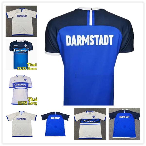

2022 sv darmstadt 98 soccer jerseys 2023 home bule away white m.honsak t.kempe .pfeiffer a.seydel t.skarke b.manu 22 23 football shirt f.ho, Black;yellow