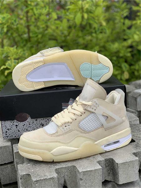 

shoes off authentic 4 sp wmns sail bred 4s man muslin white black zapatos sneakers original