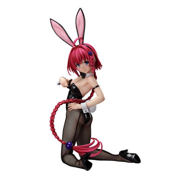 

huiya01 anime figures to love ru darkness mea kurosaki 33cm girls figure bunny pvc action figure collection model toys doll q0722