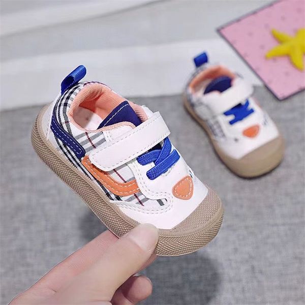 

sneakers anakanak sepatu anak lakilaki perempuan kulit pelatih sekolah hitam putih sol kasual pink fashion 220611, Black;red