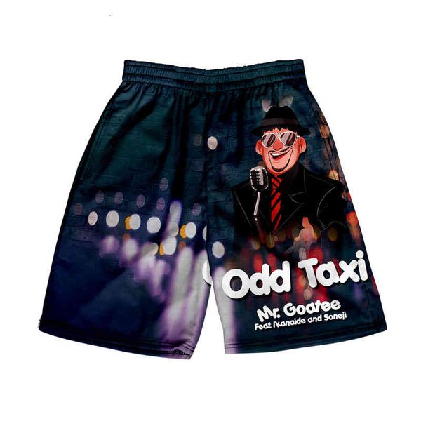 

men's shorts 2022 odd taxi qiqiao 3d summer fashion loose beach, White;black