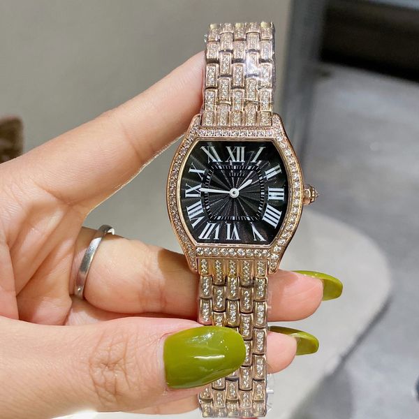 

women watch quartz movement watches 34mm fashion lady wistwatches sapphire montre de luxe, Slivery;brown