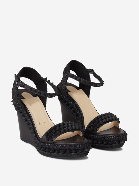 

luxury red sole high heels wedges lata raffia wedges sandal women shoes sandals platform wedge red-soles heeled black pumps