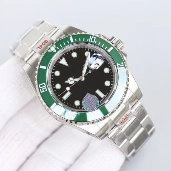 

mens automatic mechanical ceramics watches 41mm full stainless steel sliding clasp waterproof watch luminous sapphire wristwatches montre cl, Slivery;brown