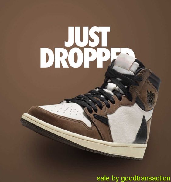 

with original box 10 days get shoes 2022 authentic travis scotts x 1s high og ts sp 1 men women low shoes sail dark mocha university sport