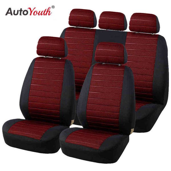 AUTOYOUTH 2PCS Coprisedili per auto 5MM Airbag in schiuma compatibile 2017 Nuovo arrivo Universal Fit Most Vans Minibus Separated Car Seat H220428