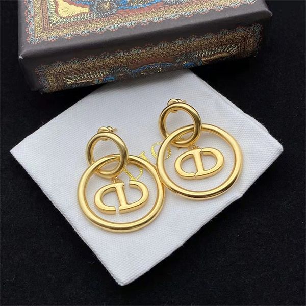

coupon online outlets large circle female letter circle high sense net red temperament fashion earrings, Golden