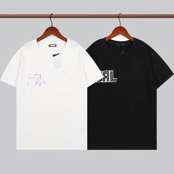 

2022 fashion men's t shirt 100% cotton short sleeve cool breathable designer design couple fashion casual #15, White;black