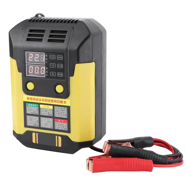 

car battery charger 12-24v 20-200ah intelligent pulse repair tool cn 160-250v