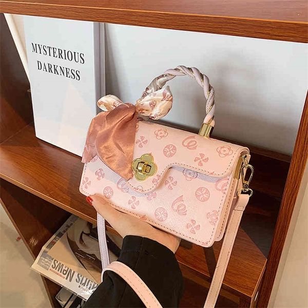 

french foreign style handbag women's bag 2022 new fashion small square bag single shoulder diagonal bag 80% off store online