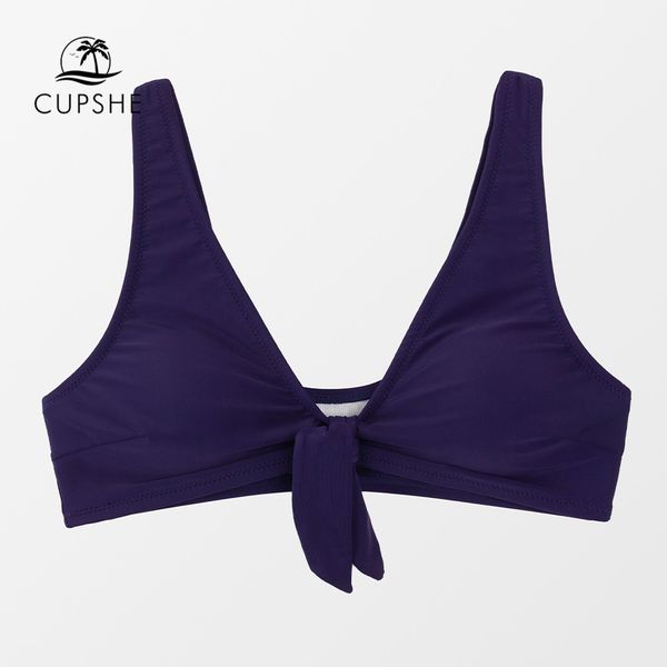 

solid navy knotted bikini only for women v-neck removable padded tank 2022 beach separate swimsuit bra top, White;black