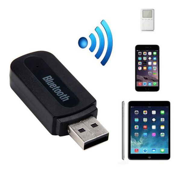 Adattatore Bluetooth wireless AMP Dongle USB per iPhone Android Telefono cellulare Computer PC Altoparlante per auto Ricevitore stereo musicale da 3,5 mm