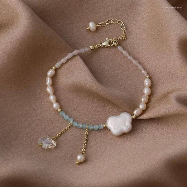 Mode Vintage Perle Kristall Perlen Schmetterling Armband Für Frauen Armreifen Zubehör Charme Schmuck 2022 Bijouterie Geschenk Link Kette
