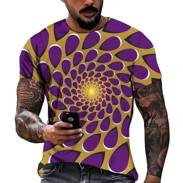 

men's tee t shirt 3d print graphic round neck casual daily 3d print short sleeve fashion designer cool comfortable orange 83c0#, White;black