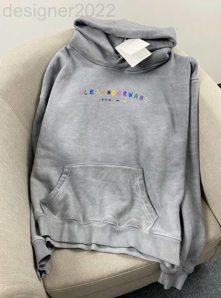 

women's hoodies & sweatshirts designer autumn product king hoodie hoodie correct version star same loose casual color letter fashion br, Black