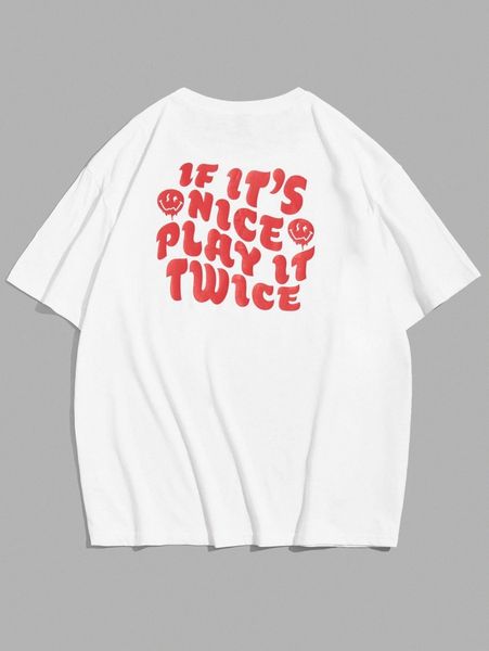 

romwe guys slogan graphic tee m7jk#, White;black