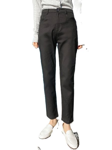 

dazy high waist slant pocket pants 73fh#, Black;white
