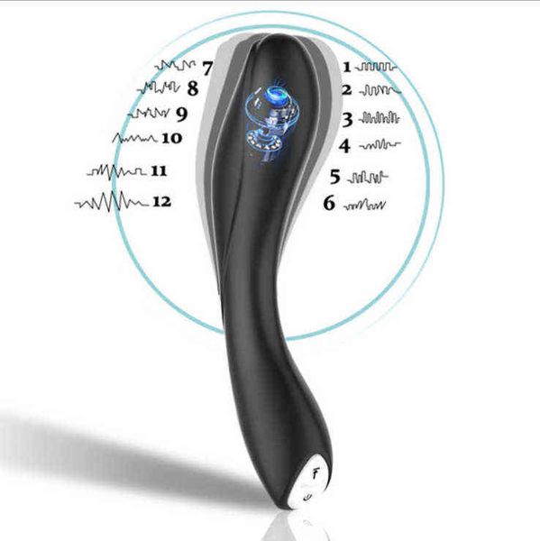 Nxy vibratori leccata di lingua vibratore femminile Av bastone per massaggio 12 frequenze forti shock divertenti prodotti del sesso di Natale 220706