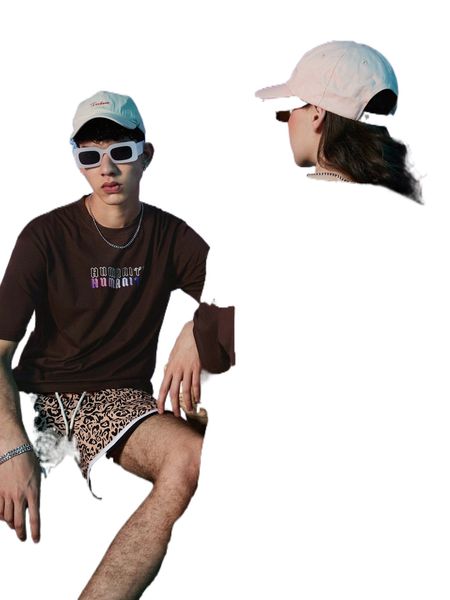 

romwe 1pc sculpture print tee 62qu#, White;black