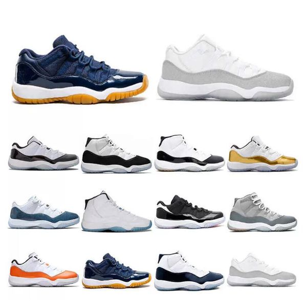 

2022 men basketball shoes women 11s comfortable breathable prm heiress varsity red white blue infrared low midnight navy prom night mens tra