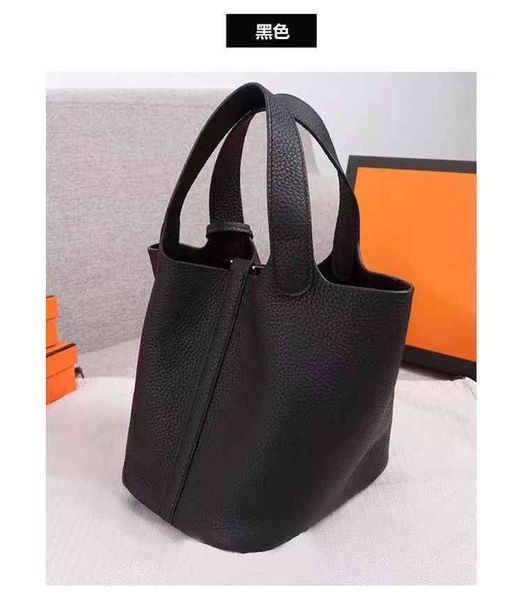 

2022 handbags luxurys bucket womenhermz bags cowhide designer bag silk phz
