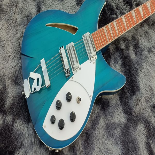 

12 string electric guitar, ricken 360,blue burst body with rosewood fingerboard