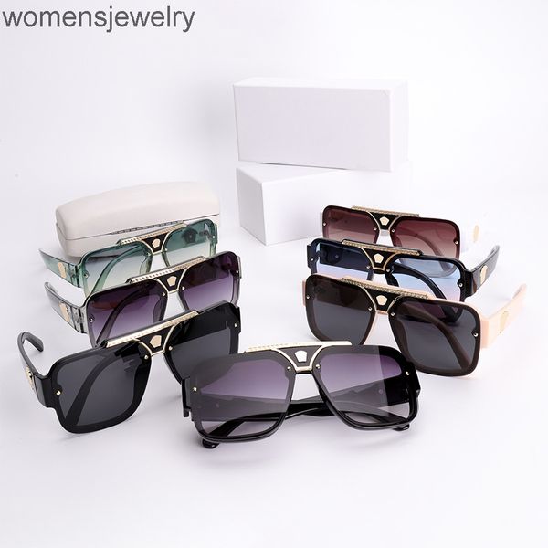

adumbral sunglasses fashion summer cool glasses with dark lenses designer for man woman full frame 7 colors optional quality, White;black
