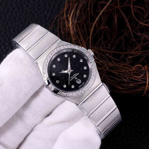 

omeg watches for men luxury watch designer wristwatch omg316 swiss movement constellation creative hexagonal ow6h, Slivery;brown