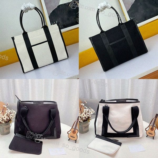 

2022 canvas navy cabas tote bag fashion womens bags handbag purse designer shopping purses luxurious totes 08si#