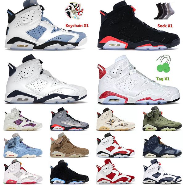 

og jumpman 6 6s vi mens basketball shoes black infrared red oreo bordeaux metallic silver unc men women british khaki outdoor sneakers train